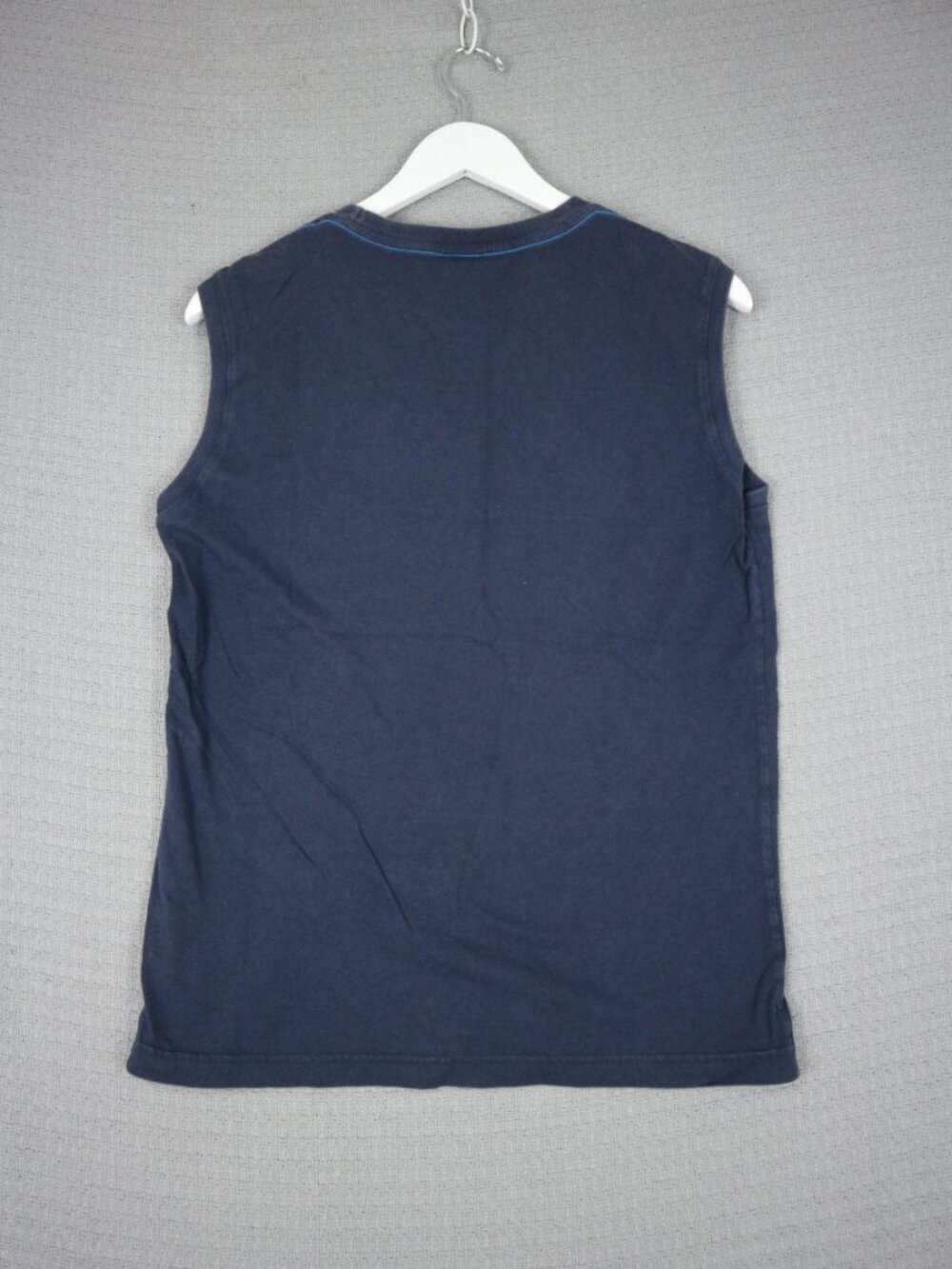 Diesel Veloequipment Sleeveless Muscle Tee Mens Navy XL - Picture 2 of 7